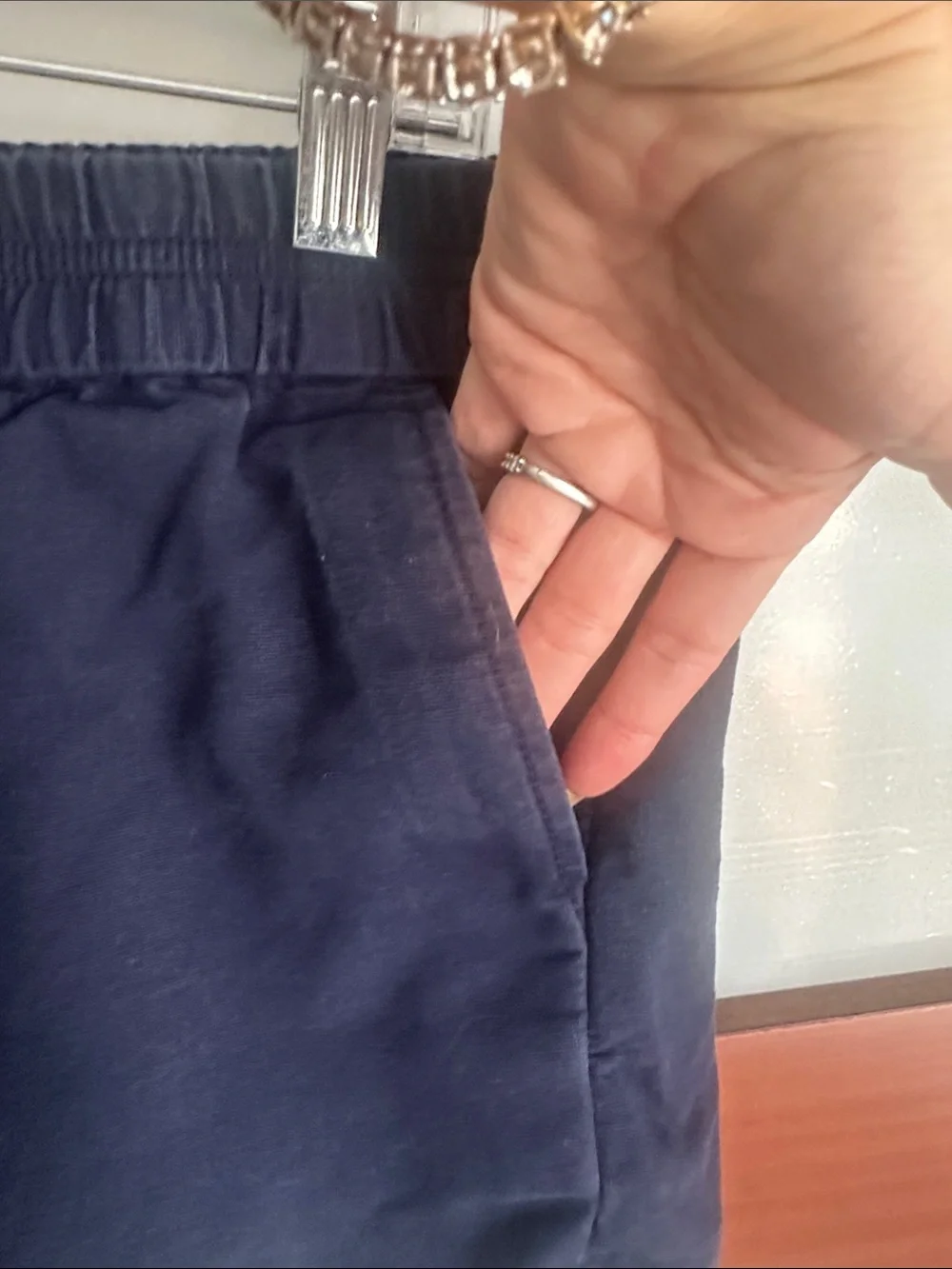 J. Crew Navy Elastic-Waist Athletic Shorts